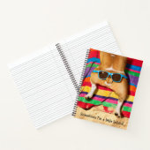 Dog Butt met zonnebril Notitieboek (Binnen)