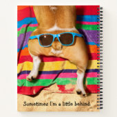 Dog Butt met zonnebril Notitieboek (Achterkant)