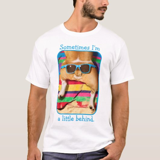 Dog Butt met zonnebril T-shirt (Voorkant)