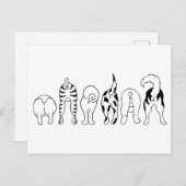 Dog Butts Briefkaart (Voorkant / Achterkant)