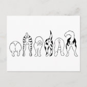 Dog Butts Briefkaart (Voorkant)