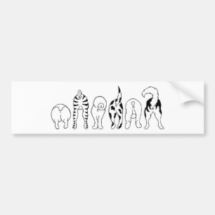Dog Butts Bumpersticker