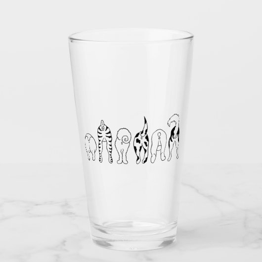 Dog Butts Glas (Voorkant)