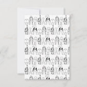 Dog Butts Pattern Bedankkaart (Voorkant)