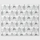 Dog Butts Pattern Cadeaupapier (Vlak)