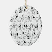 Dog Butts Pattern Keramisch Ornament (Rechts)