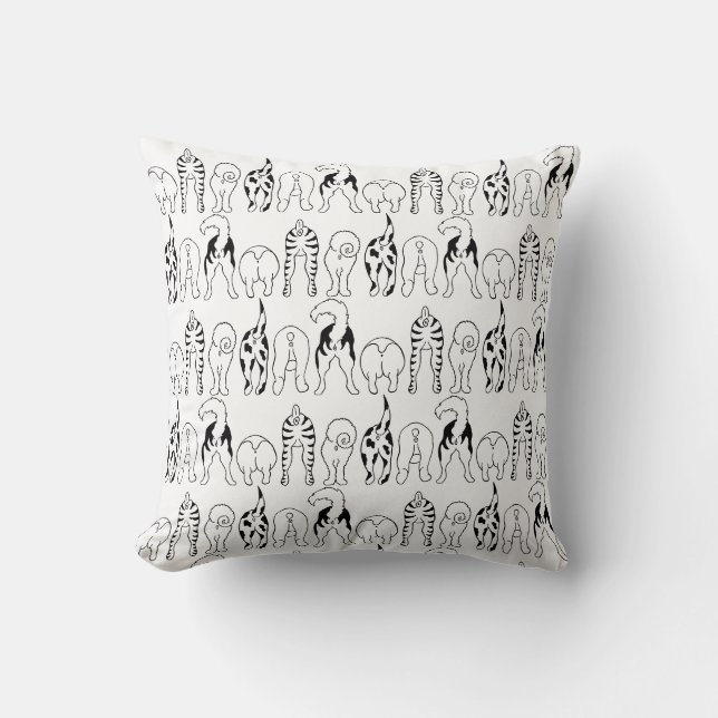 Dog Butts Pattern Kussen (Voorkant)