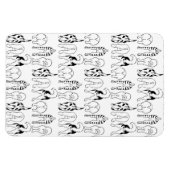 Dog Butts Pattern Magneet (Horizontaal)