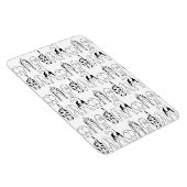 Dog Butts Pattern Magneet (Rechterzijde)