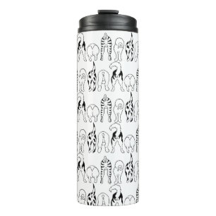 Dog Butts Pattern Thermosbeker
