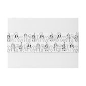 Dog Butts Pattern Uitnodigingen Wikkel (Achterkant Voorbeeld)