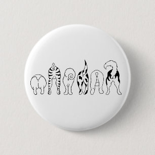 Dog Butts Ronde Button 5,7 Cm