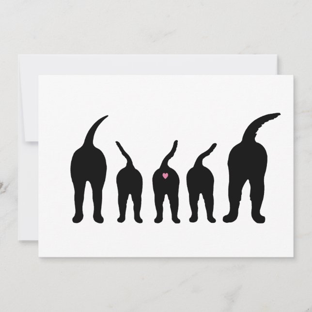 Dog Butts Silhouette (Voorkant)