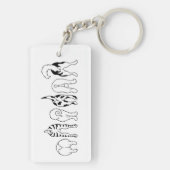 Dog Butts Sleutelhanger (achterkant)