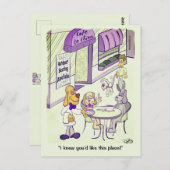 Dog Cafe Briefkaart (Voorkant / Achterkant)