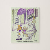 Dog Cafe Funny 8 x 10 Jigsaw Puzzle Legpuzzel (Verticaal)