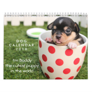 Dog Calendar 2016  voeg Foto en Tekst toe Kalender