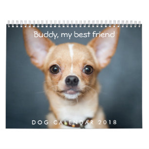 Dog Calendar 2018 Gepersonaliseerd voeg Foto toe Kalender