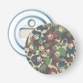 Dog Camouflage Pattern Button Flesopener (Voorkant)