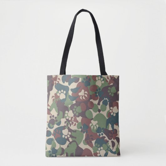 Dog Camouflage Pattern Draagtas (Voorkant)