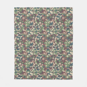 Dog Camouflage Pattern Fleece Deken