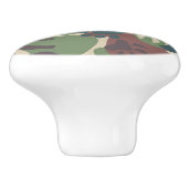Dog Camouflage Pattern Keramische Knop (Zijkant)