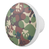 Dog Camouflage Pattern Keramische Knop (Rechts)
