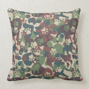 Dog Camouflage Pattern Kussen