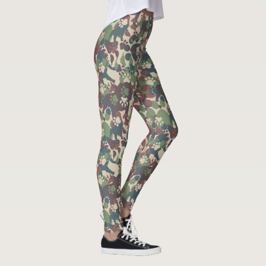 Dog Camouflage Pattern Leggings (Rechts)