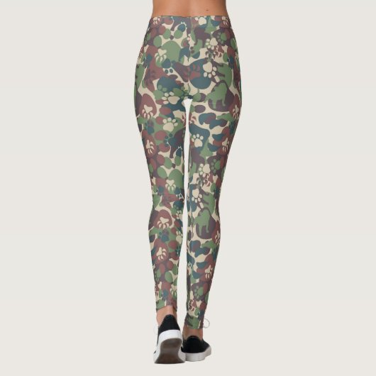 Dog Camouflage Pattern Leggings (Achterkant)