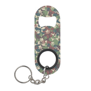 Dog Camouflage Pattern Mini Flessenopener