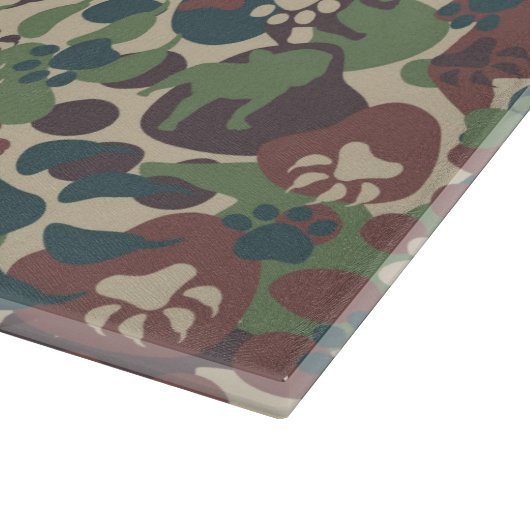 Dog Camouflage Pattern Snijplank (Hoek)