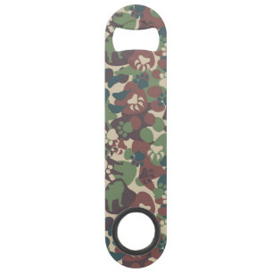 Dog Camouflage Pattern Speed Flessenopener