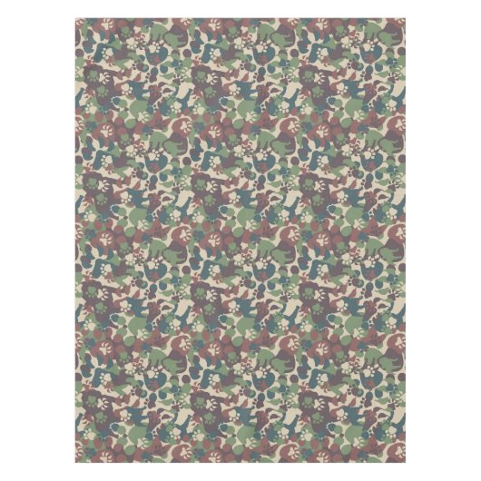 Dog Camouflage Pattern Tafelkleed (Voorkant)