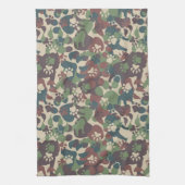 Dog Camouflage Pattern Theedoek (Verticaal)