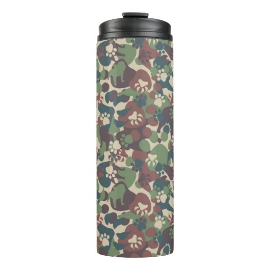 Dog Camouflage Pattern Thermosbeker (Voorkant)