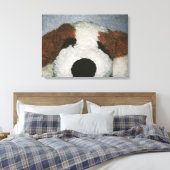Dog Canvas Afdruk (Insitu (Slaapkamer))