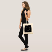 Dog Canvas tas Black | Honden zijn beter dan mense (Voorkant (model))