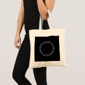 Dog Canvas tas Black | Honden zijn beter dan mense (Voorkant (product))