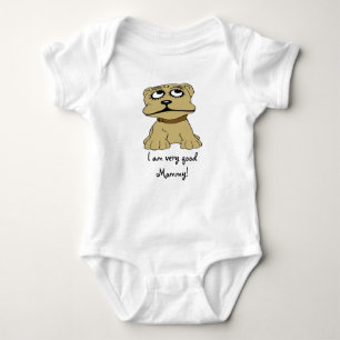Dog Cartoon Baby Ik ben heel goed mama T-shirt