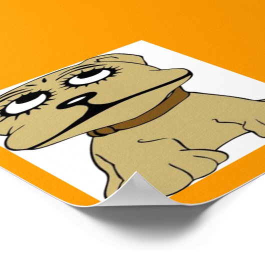 Dog Cartoon Print (Hoek)