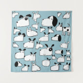 Dog Cartoon Wandkleed (Voorkant)