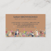 Dog Cat Bird Hotel Sofa Pet Sitting Visitekaartje (Achterkant)