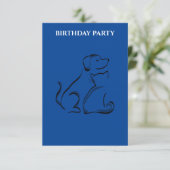 "DOG & CAT BIRTHDAY INVITATIONS PERSONALISEERD. (Staand voorkant)
