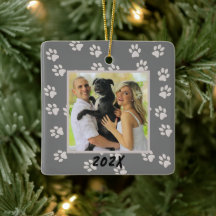 Dog Cat Double Sided Ornaming uit de schilderprint