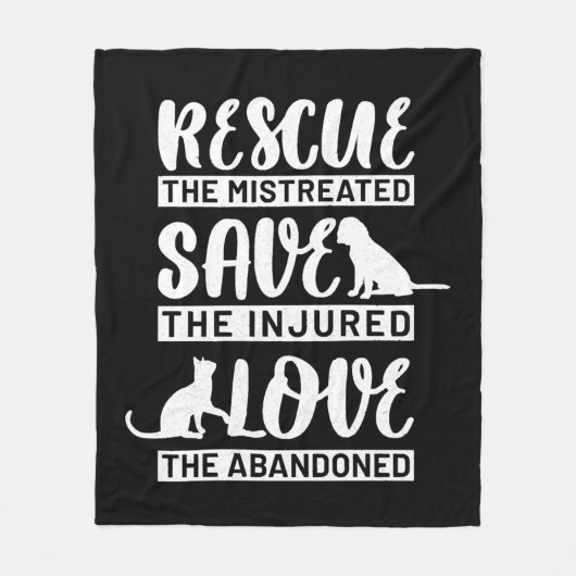 Dog Cat Fleece Deken (Voorkant)