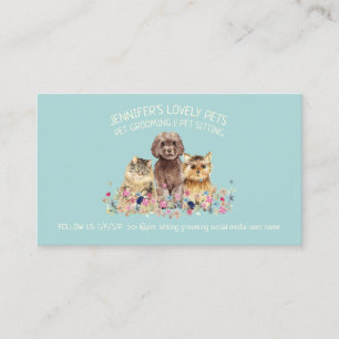 Dog Cat Grooming Petsitter Boutique dierenarts Visitekaartje
