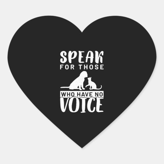 Dog Cat Hart Sticker (Voorkant)