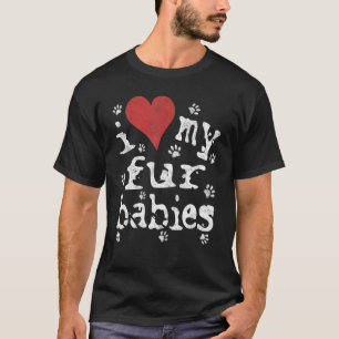 Dog & Cat Lover Shirt, nieuwigheid Ik hou van mijn T-shirt