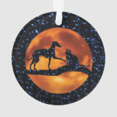 Dog, Cat, Moon Ornament (achterkant)